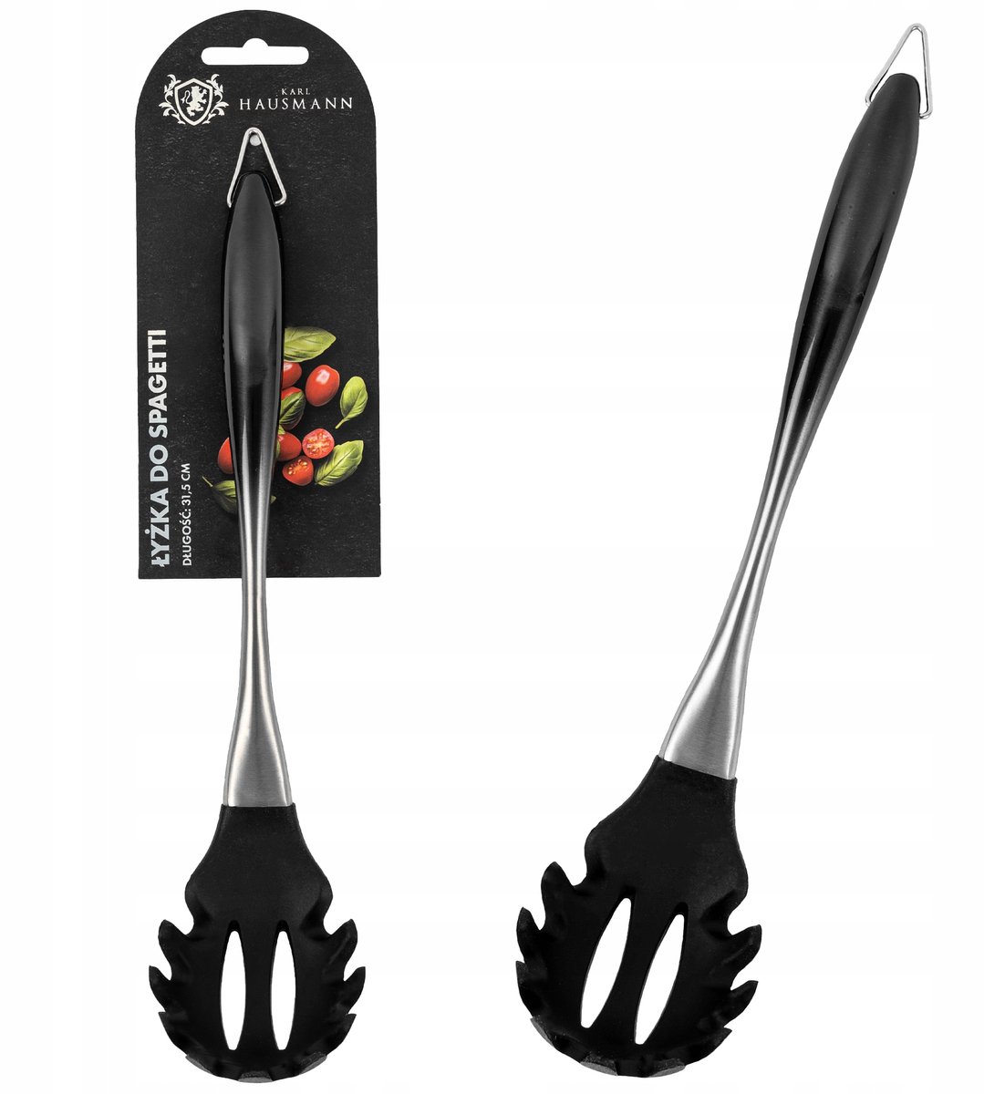 Siliconen zeeflepel 31,5 cm - voor pasta, spaghetti & schuim