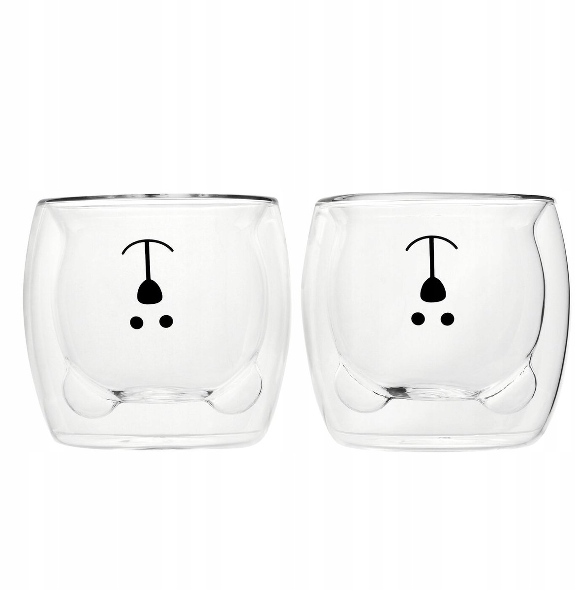 Dubbelwandige Thermische Glazen Beer 300ml - Set van 2