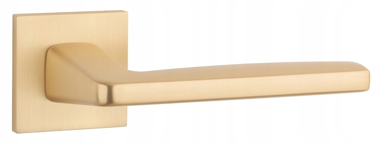 Erba Q Slim Deurkruk Mat Goud Vierkant Rozet 7mm