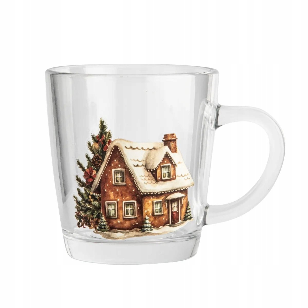 Altom Design Toronto Winterhuis Glazen Mok 350 ml met Oor