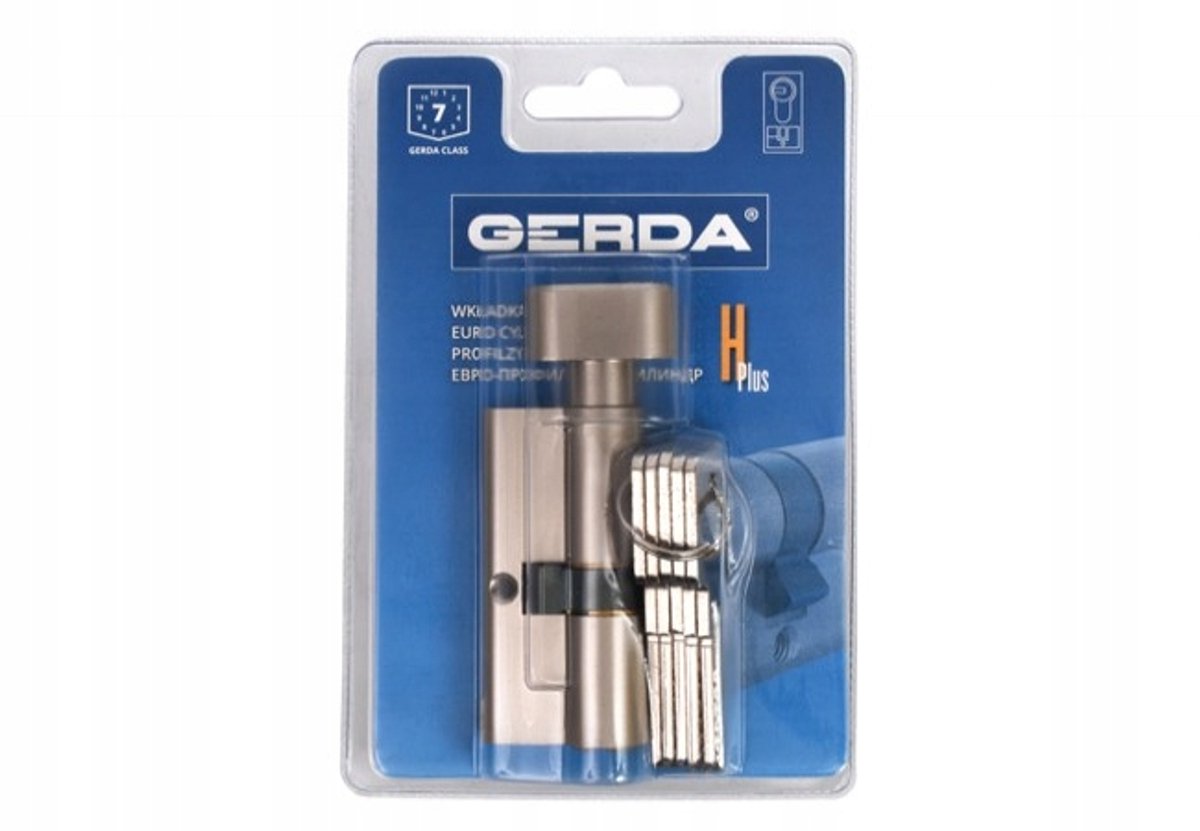 Gerda H Plus Cilinder Nikkel 30/45mm - Veiligheid en duurzaamheid