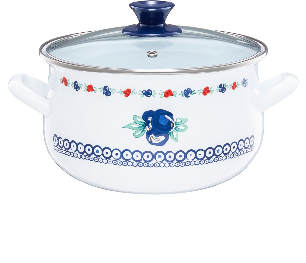 Emalia Olkusz Kalina Emaille Pan 5L - Traditioneel & Gezond