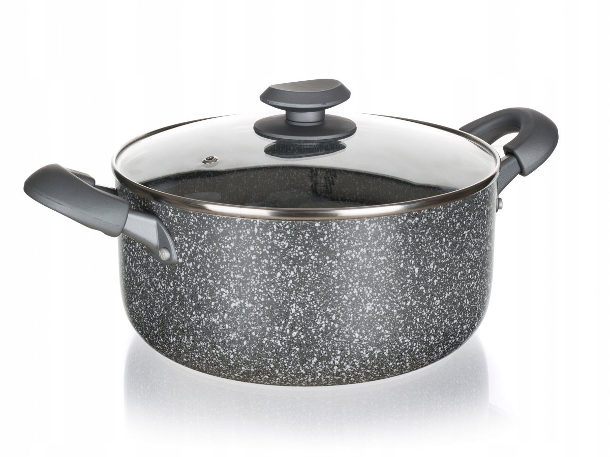 Banquet Granite II Pan met Deksel - 20cm, 2.5L - Geschikt voor Inductie