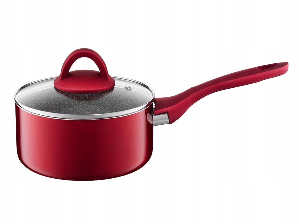 Ambition Jasper Rode Steelpan met Deksel - 16cm, 1.5L