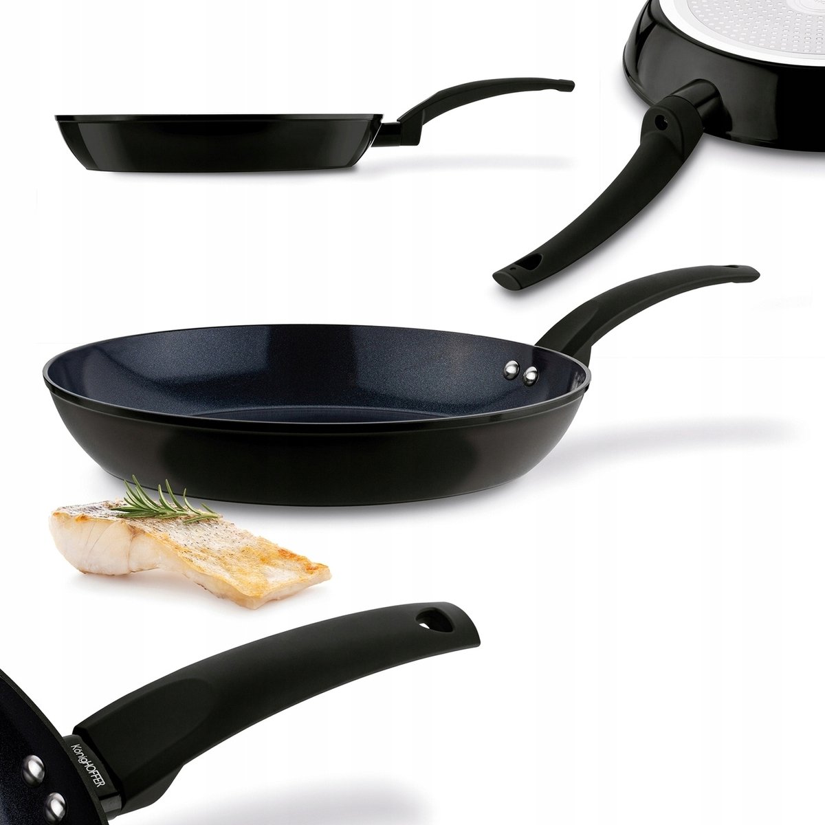 Konighoffer Triste Black Keramische Pan 28 cm - Geschikt voor Inductie