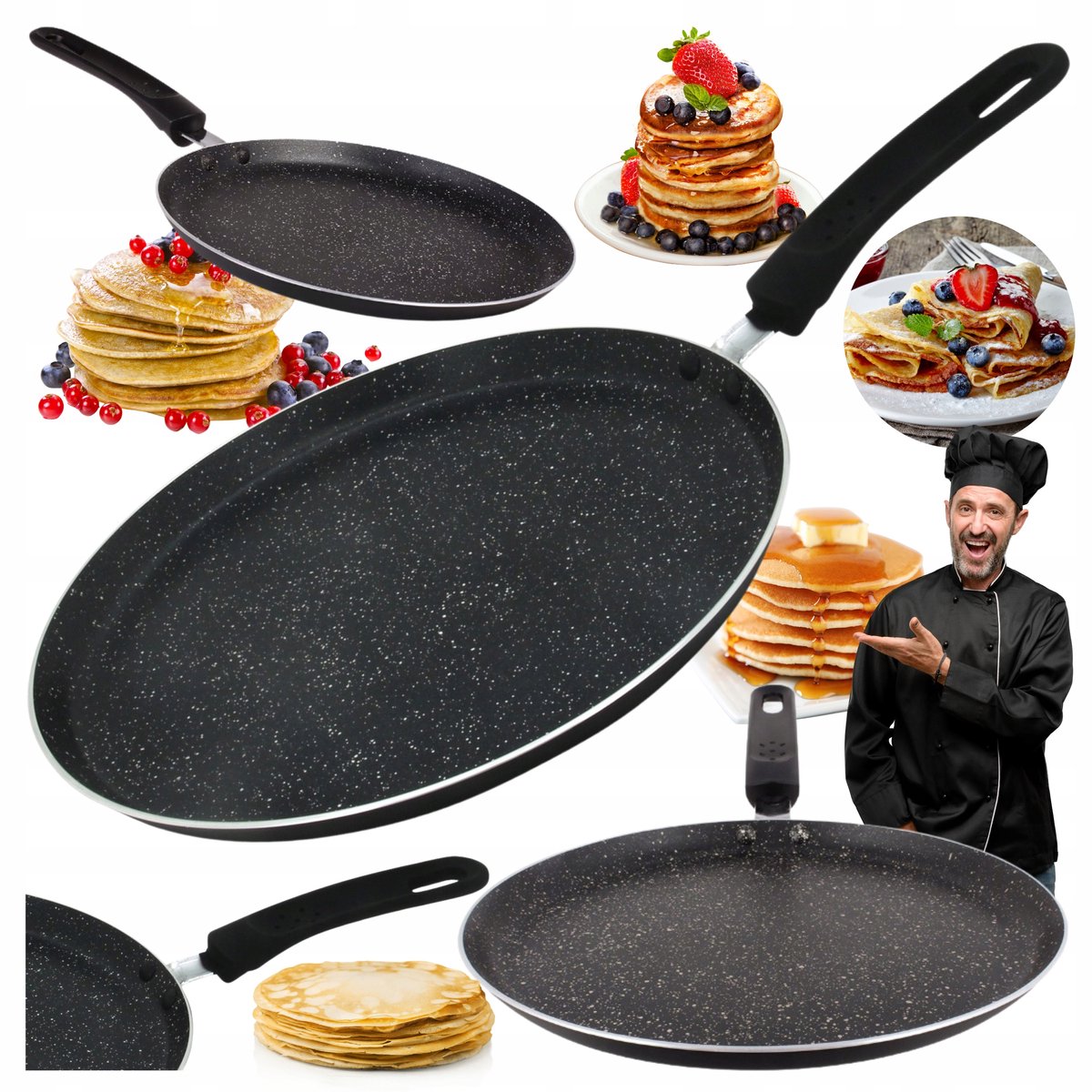 Marmite Pan 28cm voor Pannenkoeken & Crêpes - Geschikt voor Inductie