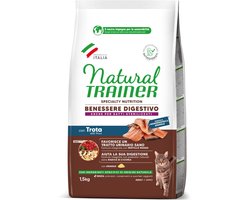 Natural Trainer Sensitive Graanvrij Forel 1,5 kg - Kattenvoer voor katten vanaf 1 jaar met een gevoelig spijsverteringsstelsel