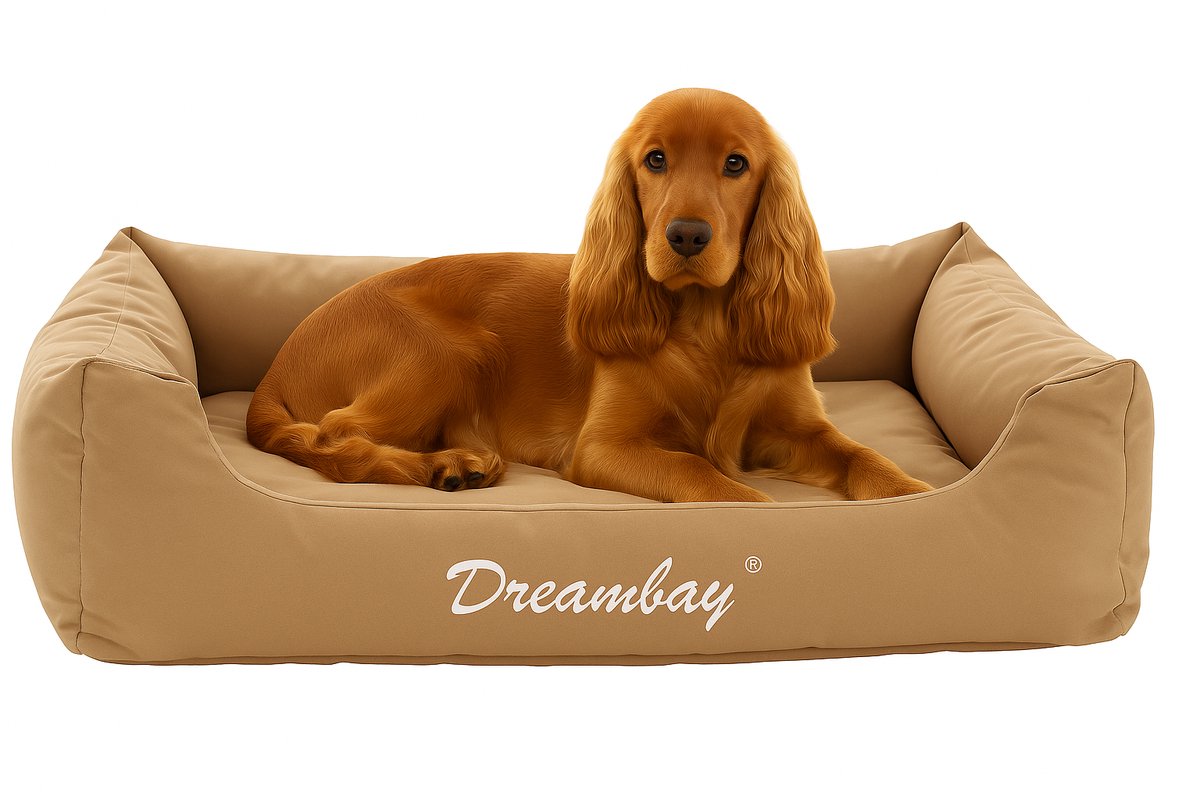 Flamingo Hondenmand Dreambay - Zand - 80 x 67 x 22 cm