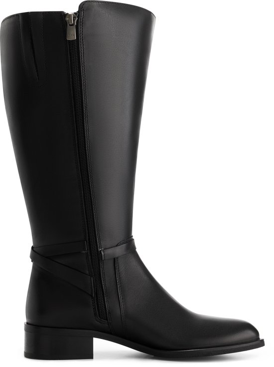 XL laarzen met brede kuit - model Chrystel. Zwart23. 41