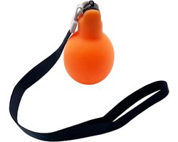 Kavna Knijpfluit met Koord - Handfluit - Scheidsrechterfluitje - Hondenfluitje - Noodfluit bij Ramp - Oranje