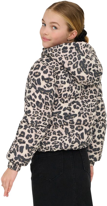 ONLY KOGDALIA SHT PUFFER AOP JACKET OTW NOOS Manteau Filles - Vison argenté Leo