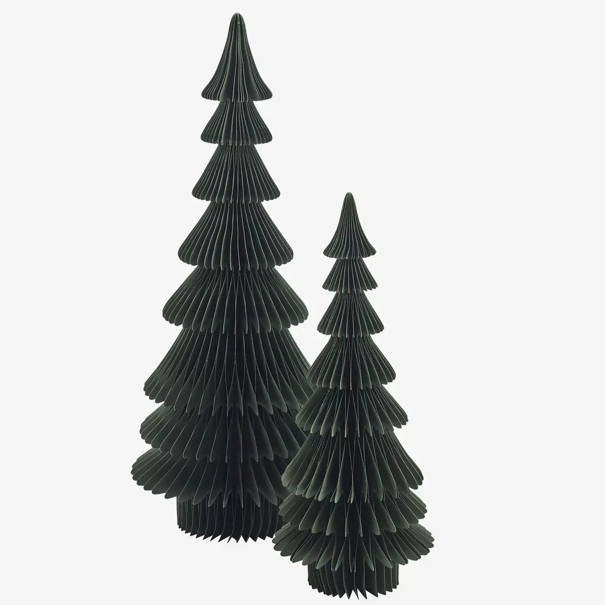 Madam Stoltz - Staande Papieren Kerstboom - Groen - 93 cm