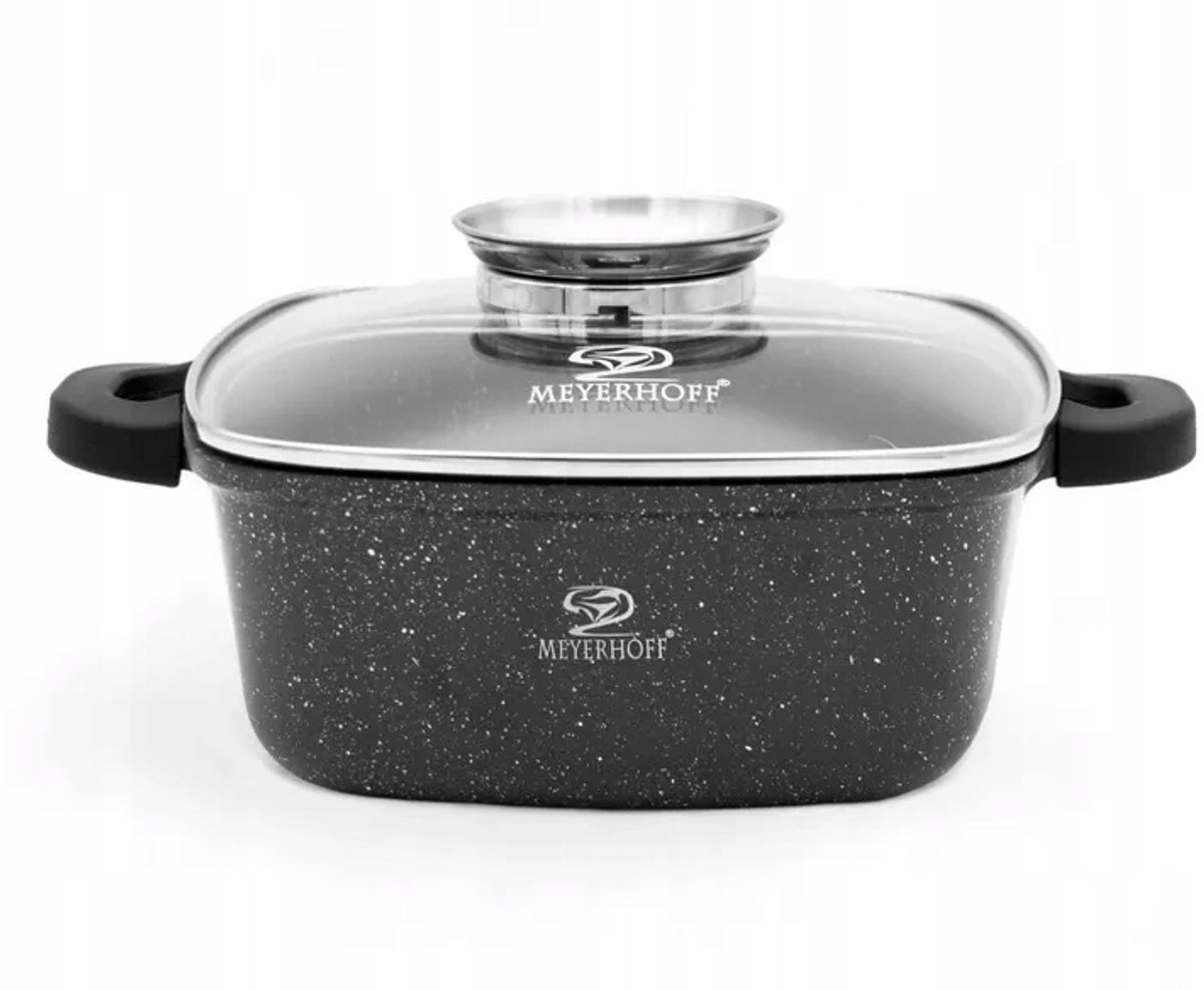 Marmeren Kookpan met Deksel & Aromaat - 26cm - 5,5L