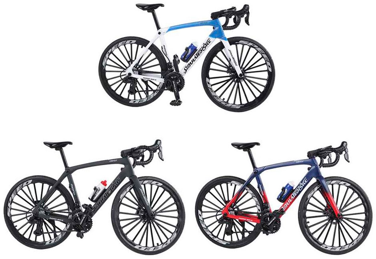 Racefiets speelgoed fiets die-cast 20 5 cm speelgoed. verkoop per stuk Multicolor