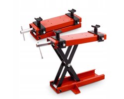 Motorfiets Schaarheftafel 500kg Rood - Werkplaatshulp