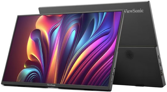 ViewSonic VA1650 16″ FHD draagbare monitor IPS scherm USB-C HDMI flicker free lichtgewicht mobiel