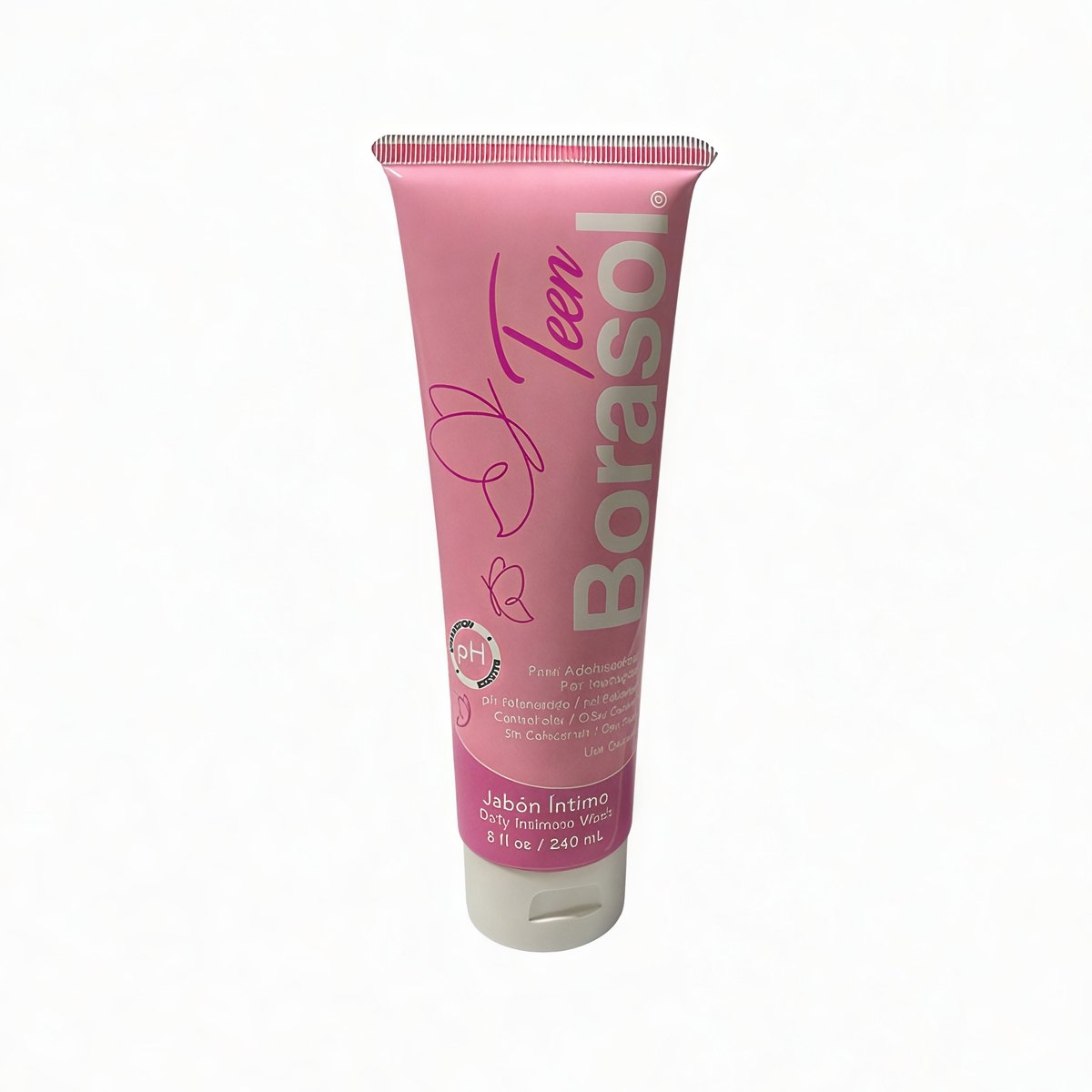 Borasol gel TEEN 240 ML - geurbeheersing - Dagelijkse intieme wasgel VOOR TIENERS EAN: 7460828584107