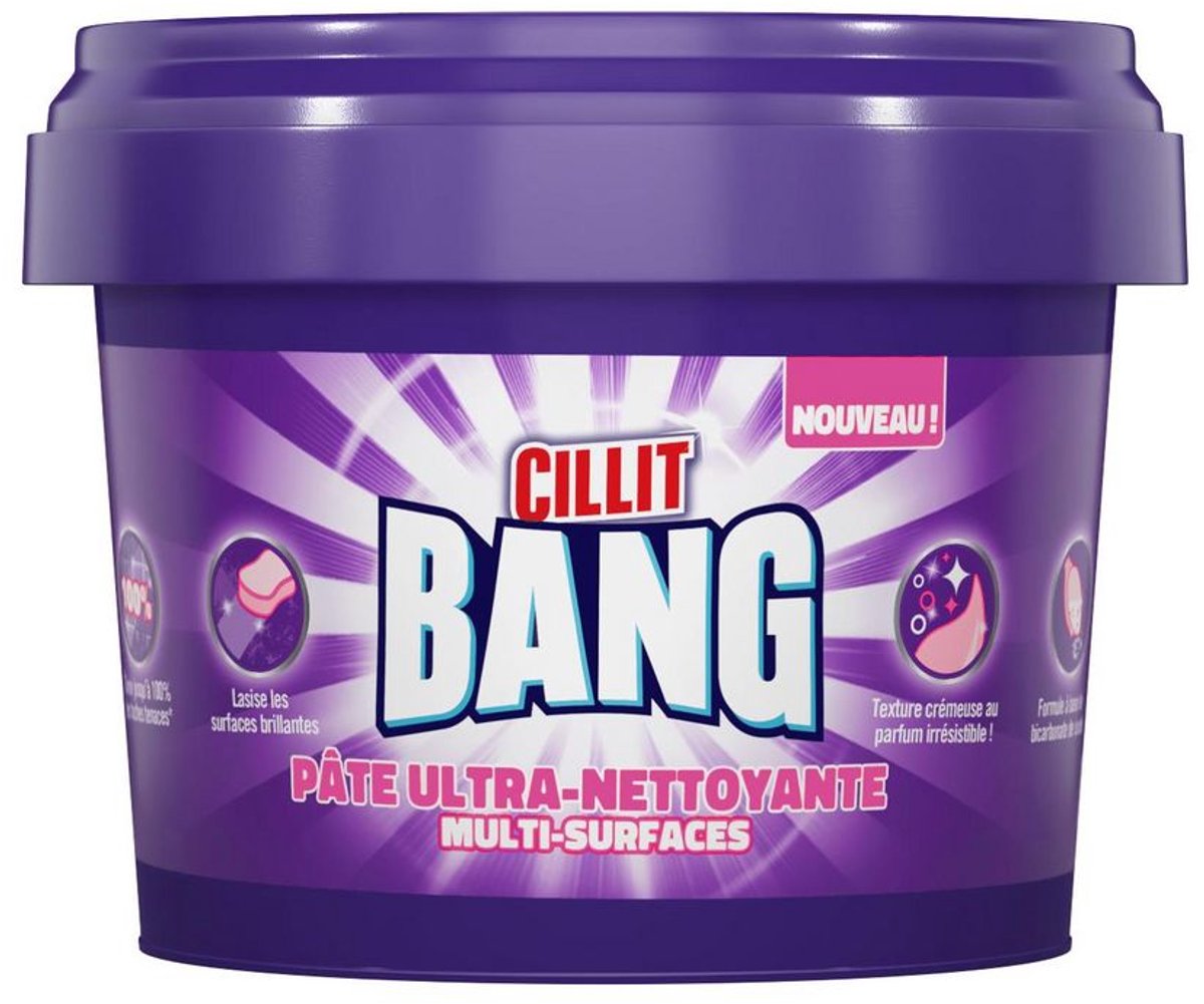 Cillit Bang Ultra Reinigingspasta – Multi-Surface Schoonmaakpasta – Krachtige Vlekverwijderaar voor Keuken, Badkamer & Meer