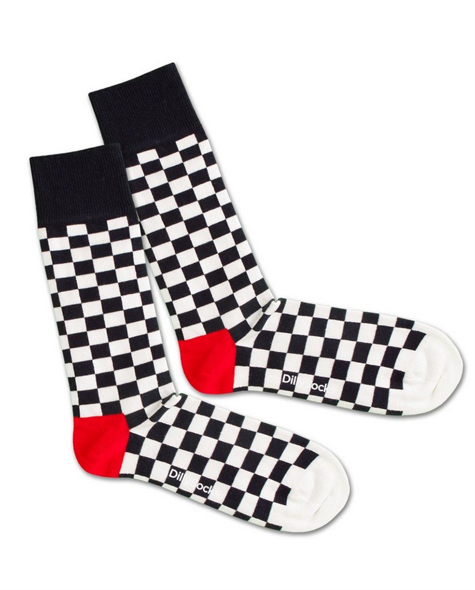 DillySocks Chess And Check Sock 41-46