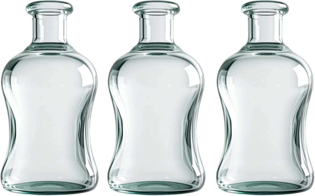 Waterkan - 3 stuks - 700ml - karaf / waterfles / sapfles / glazen fles / flessen / glas