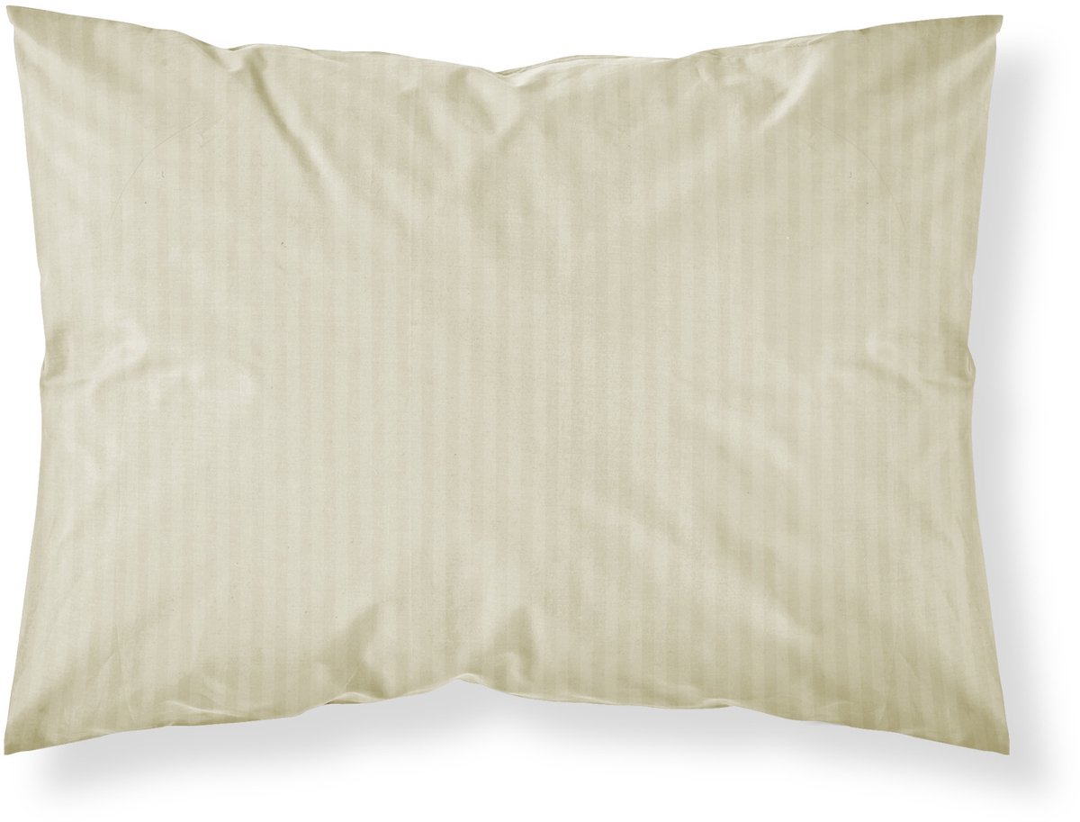 Kussensloop Pure 50x60 Adamaszek Katoen Crème Gestreept
