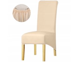 XXL Stoelhoes Glad Crème Hoge Rugleuning - Duurzaam & Stijlvol