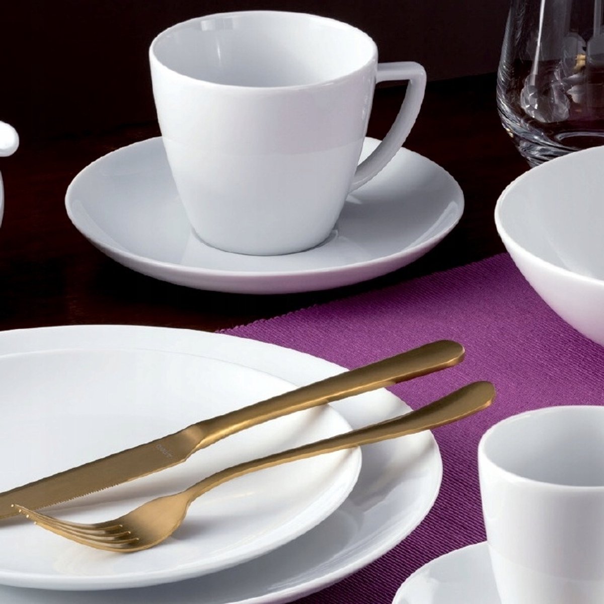 Lubiana BOSS Wit Koffieservies voor 6 personen, 18-delig