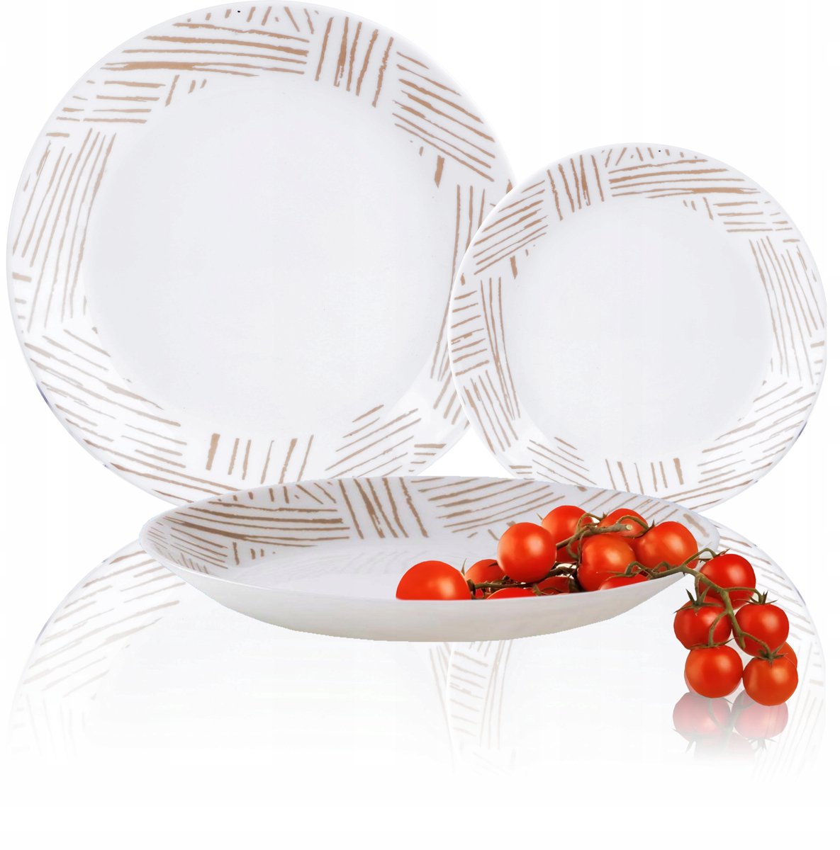 Festa Italia Dalia Servies 18 Delen voor 6 Personen - Elegant en Decoratief