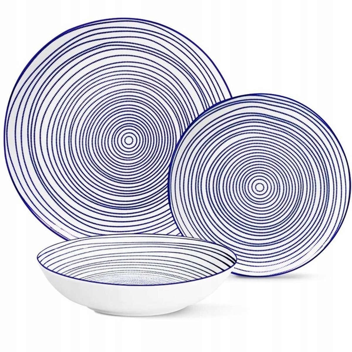 MG Home Marea Porseleinen Servies - 18 Delig, 6 Personen, Wit