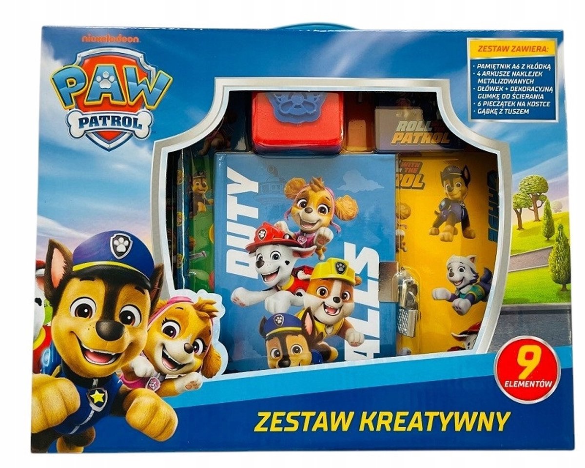 Paw Patrol Creatieve Set: Dagboek stopt Slot in Accessoires