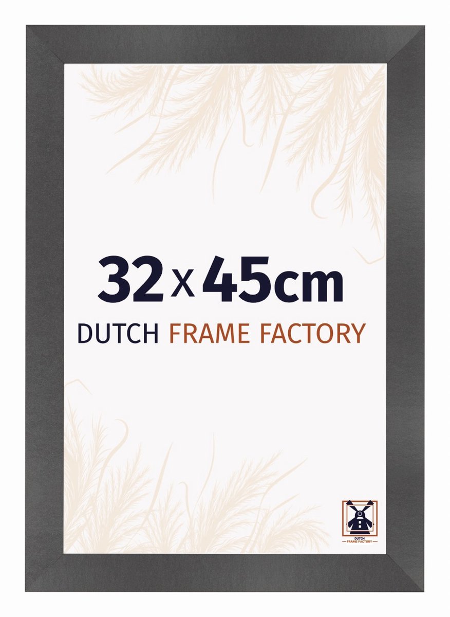 Dutch Frame Factory Fotolijst 32x45 cm - MDF - Zwart Mat - Praag