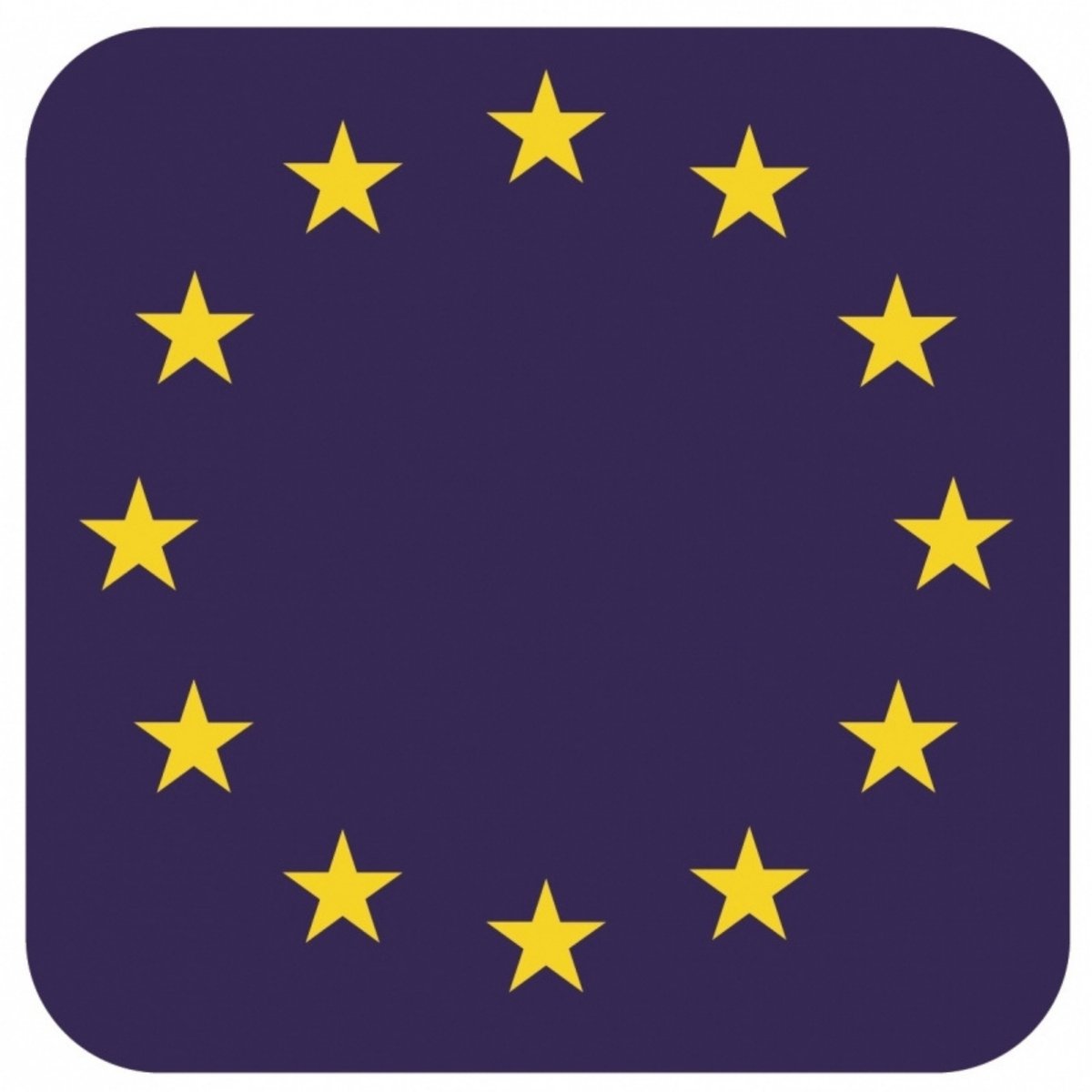 Bierviltjes Europese vlag vierkant 15 st - onderzetters
