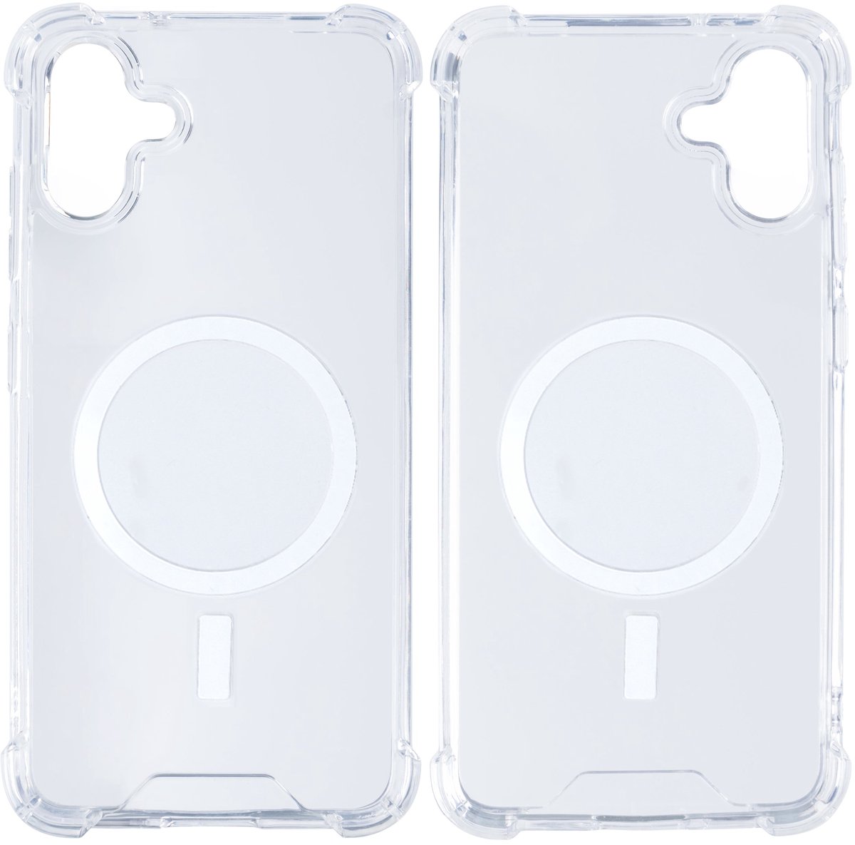 Rixus For Samsung Galaxy A05 A055F Anti-Burst Case With MagSafe Transparent