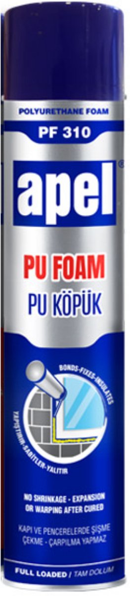 Mitreapel PU Foam –Purschuim - 850 g / 750 ml – Polyurethaan Schuim – Montageschuim – Sterke en Duurzame Isolatie – Snelle en Betrouwbare Toepassing – Hoogwaardige PU Foam