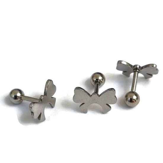 feilok Octopus tentakels Hoop Oorbellen voor Vrouwen Mannen Rvs Piercing Huggie Studs Oor Sieraden Hoepels Kraakbeen Helix, 2 Millimeter, Roestvrij staal