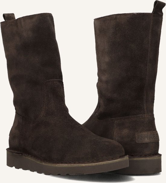 Shabbies Palissa Mia High Zip Boots Dames - Bruin - Maat 39