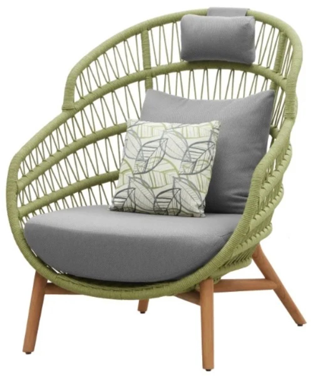 Higold Vasca - tuinstoel - High Back Chair - Palm Green - incl. cushions and cover
