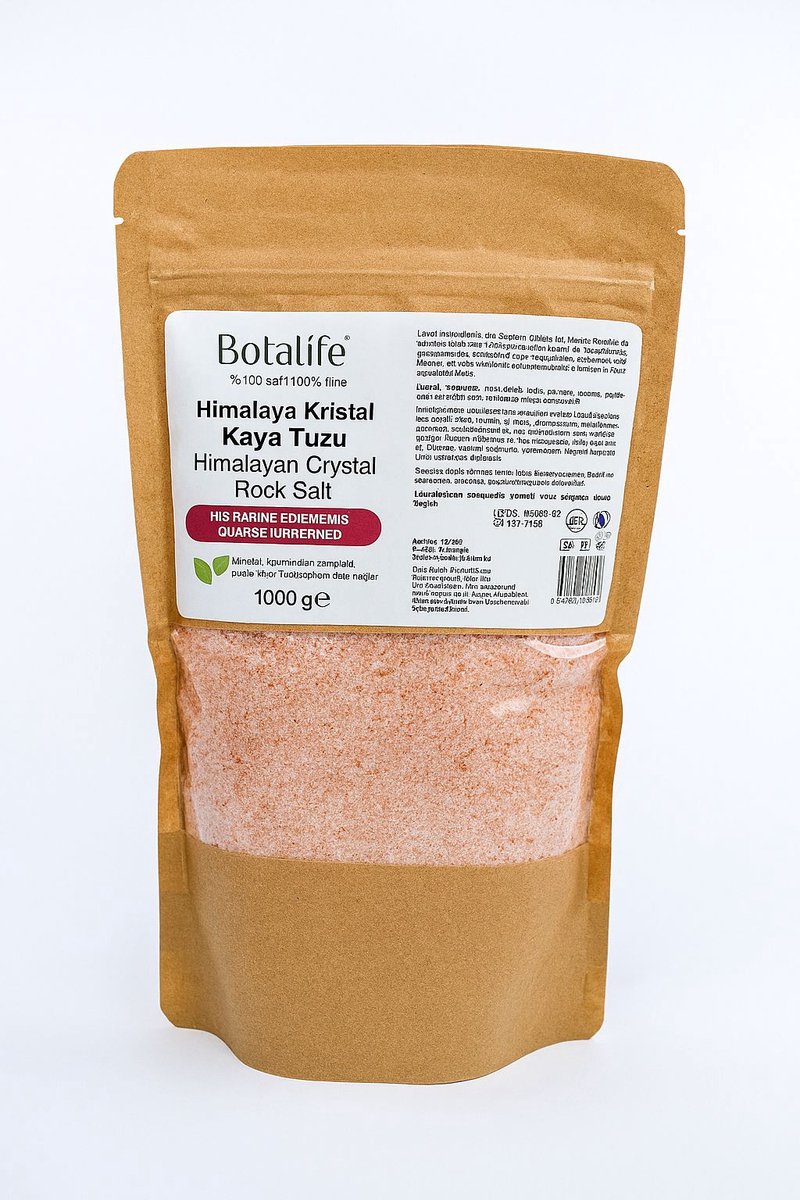 Botalife - Himalaya Zout - Himalaya Kristalsteenzout - Natuurlijke Zout - Grof en Ongeraffineerd - 1000 gr