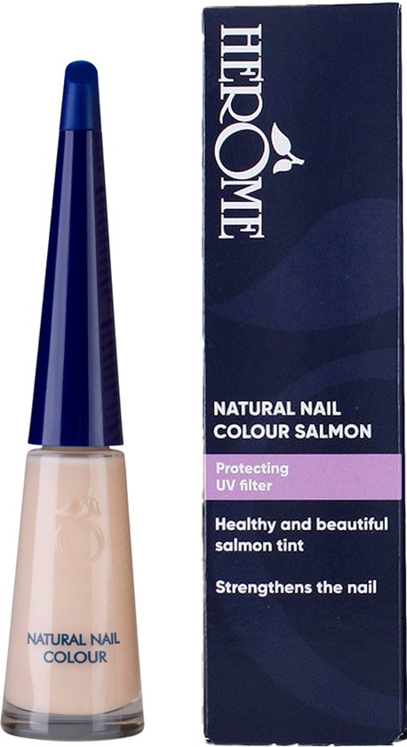 Herome Natural Nail Colour Salmon - verstevigende nagellak met een natuurlijke glans - 10ml.