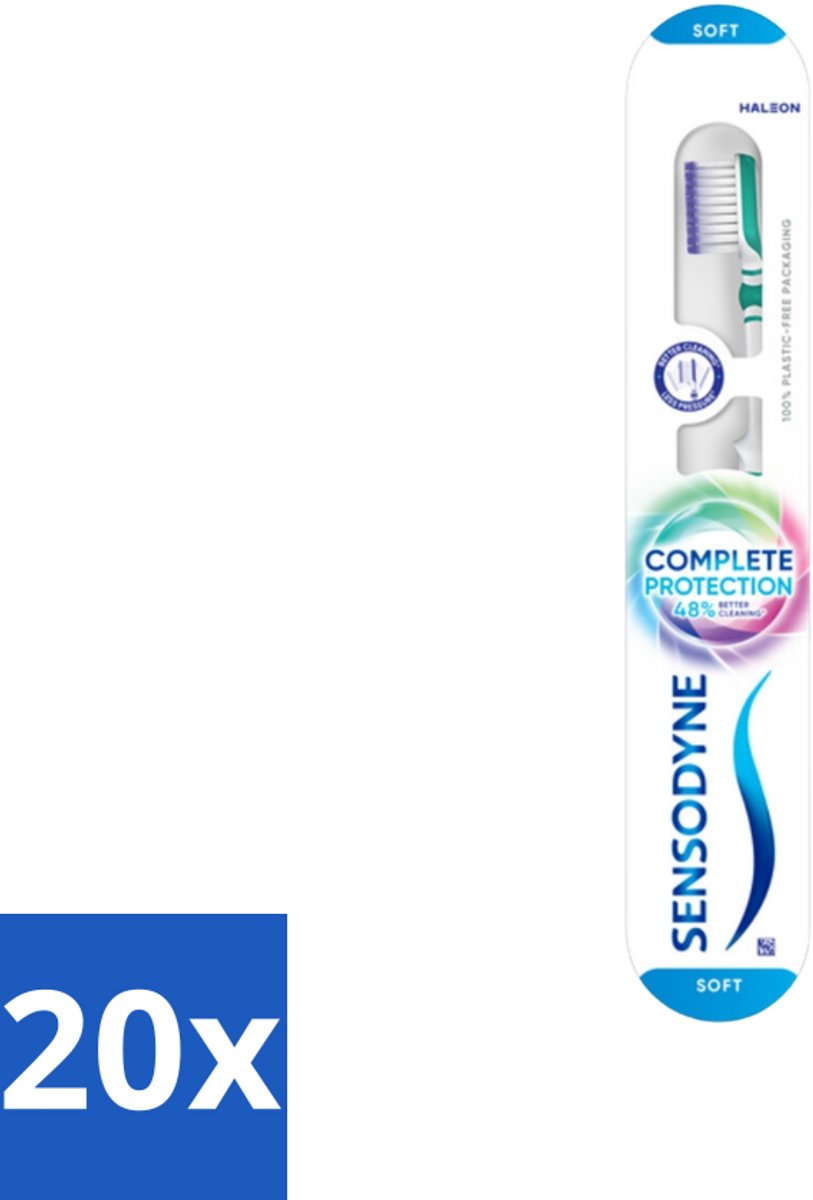 20 x Sensodyne - Tandenborstel - Complete Care Soft - Volledige Zorg - 1 tandenborstel - Gevoelige Tanden - Tandborstel - Mondverzorging - Tandenborstel Soft - Gevoelige Tandenborstel