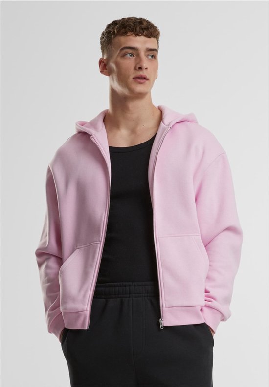 Urban Classics - Fluffy Vest met capuchon - XS - Roze