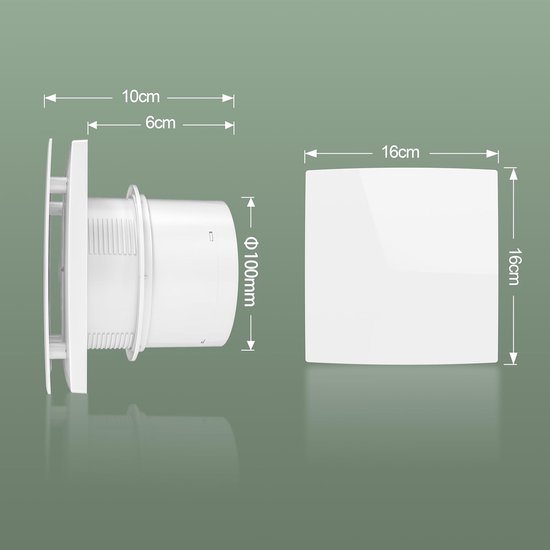 ROTHEIGNER Toilet- badkamerventilator Air Control 100 mm kopen ROTHEIGNER Toilet- badkamerventilator Air Control 100 mm kopen