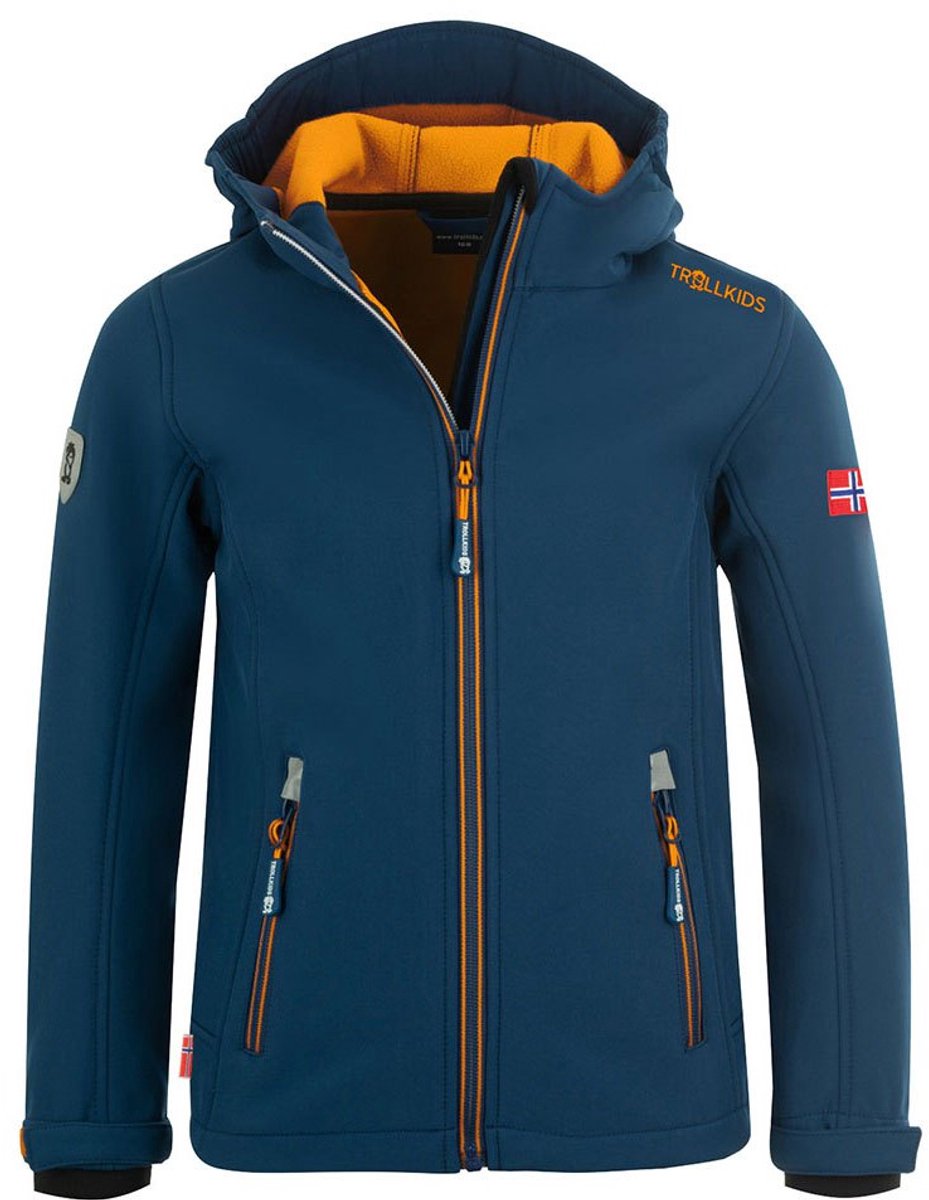 Trollkids Trollfjord Softshelljack Blauw 98 cm Jongen