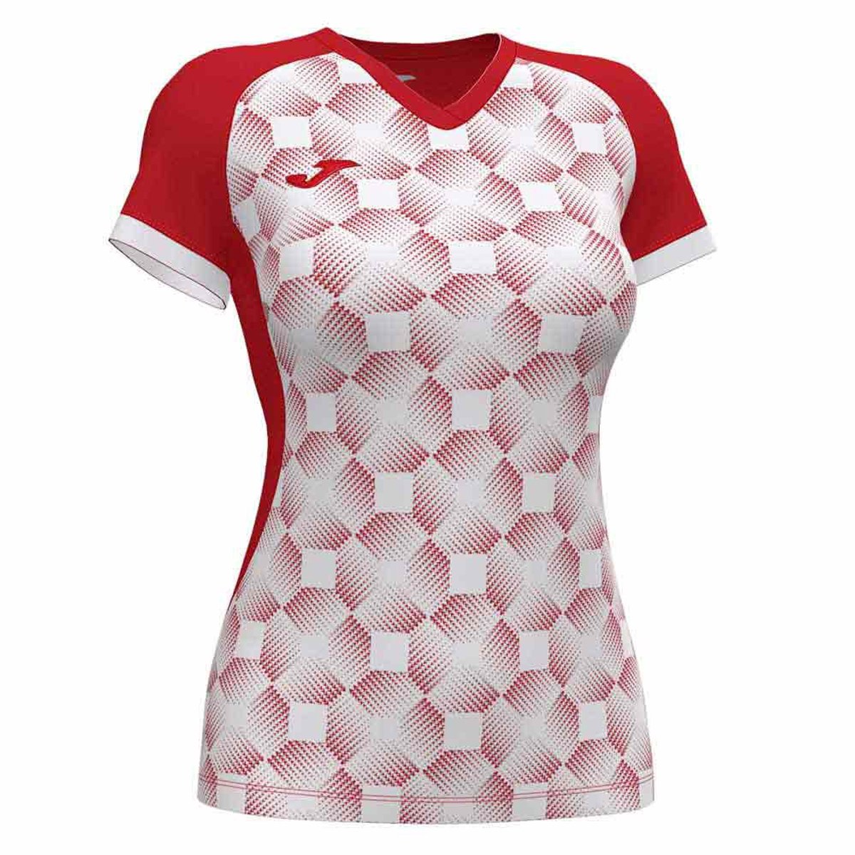 Joma Supernova Iii T-shirt Met Korte Mouwen Rood,Wit M Vrouw