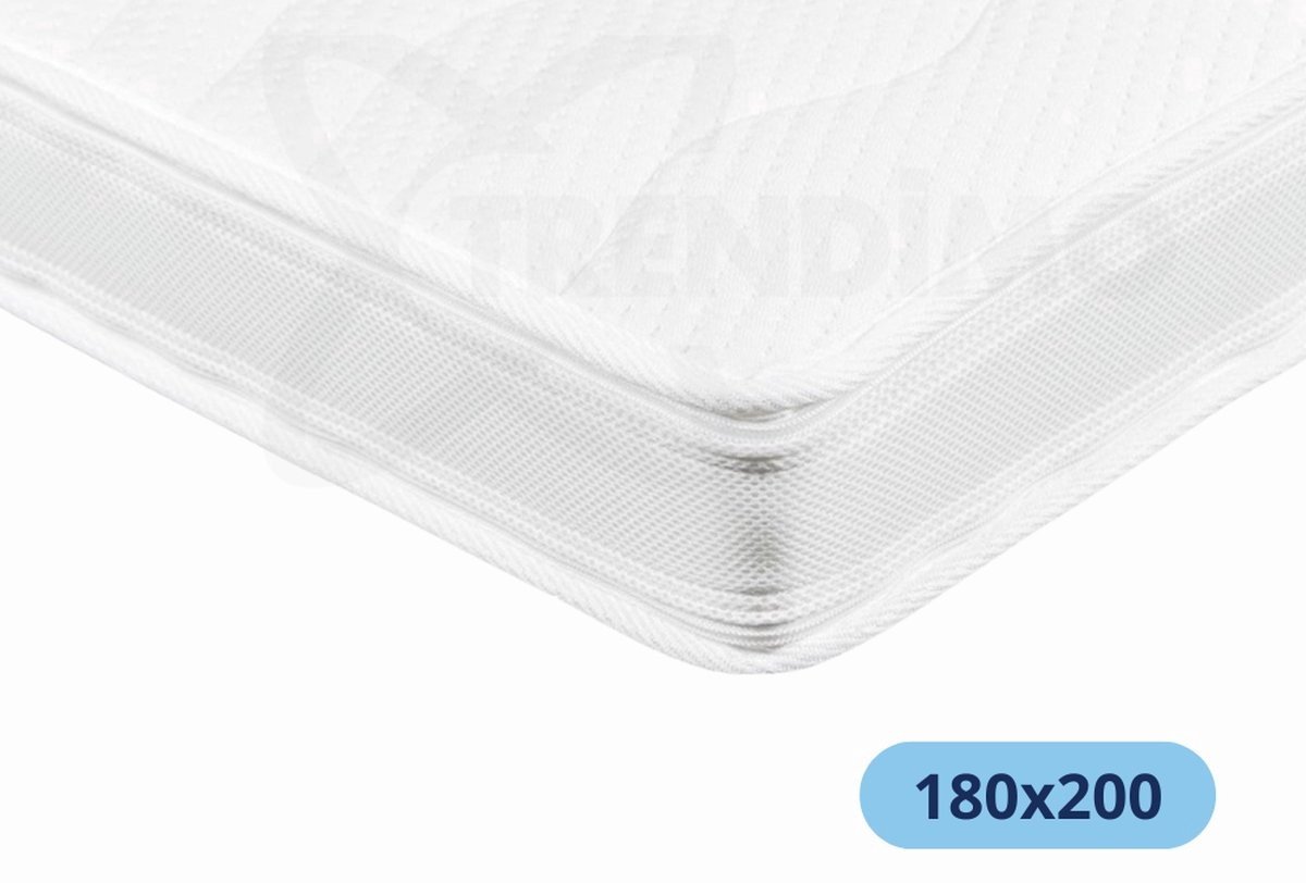 Topper 180x200 XXL Bamboo 4D Topper - HR 45 - Topmatras - 11cm dik - Matras Antibacterieel - Orthopedisch