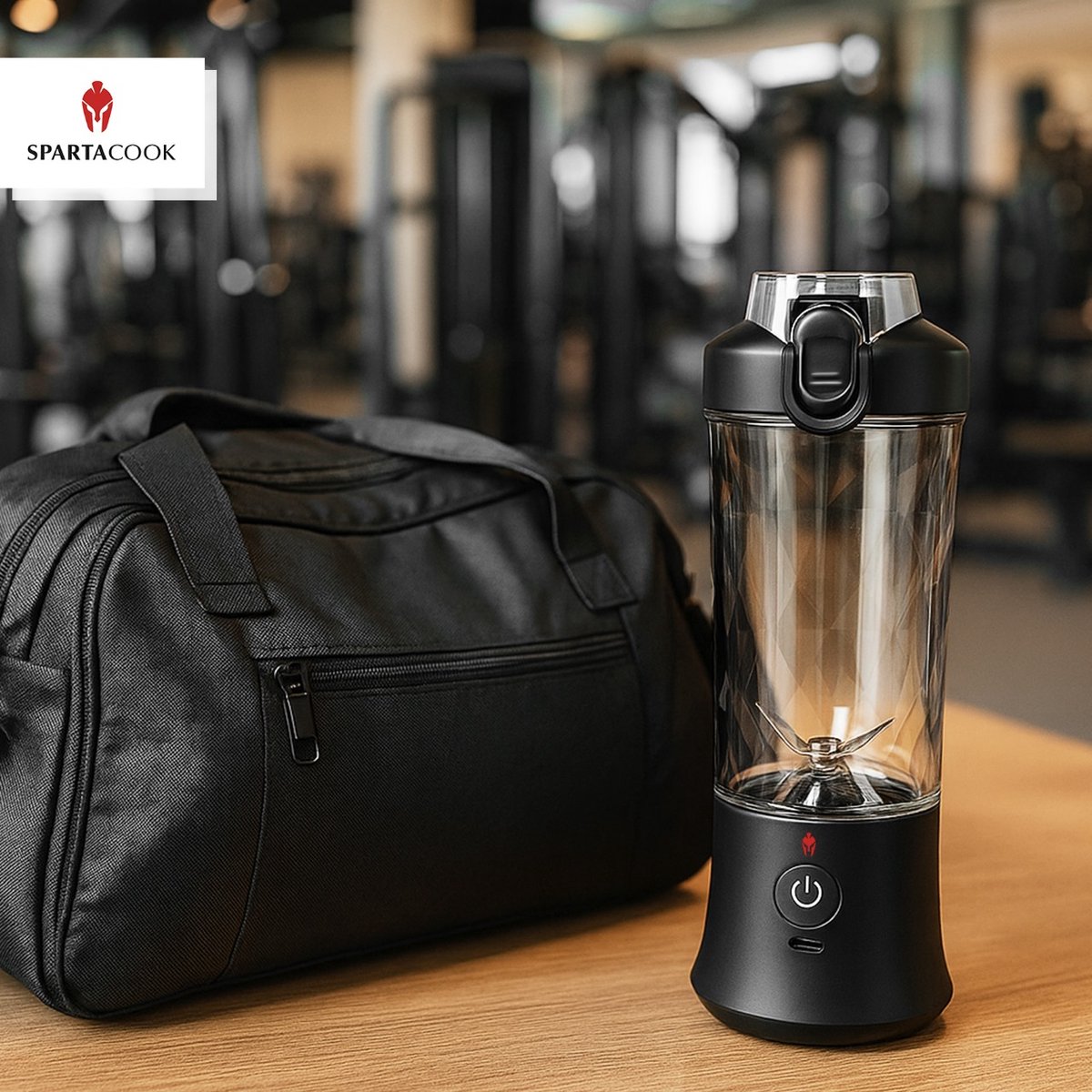 Spartacook Mini Blender 600 ml - Draagbare Blender - USB Oplaadbaar - Voor Smoothies & Shakes – foto 6