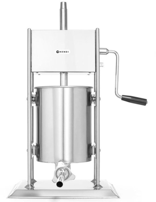 KuKoo Commerciële Elektrische Worstenvuller 10 Liter - 4 trechters - 11
