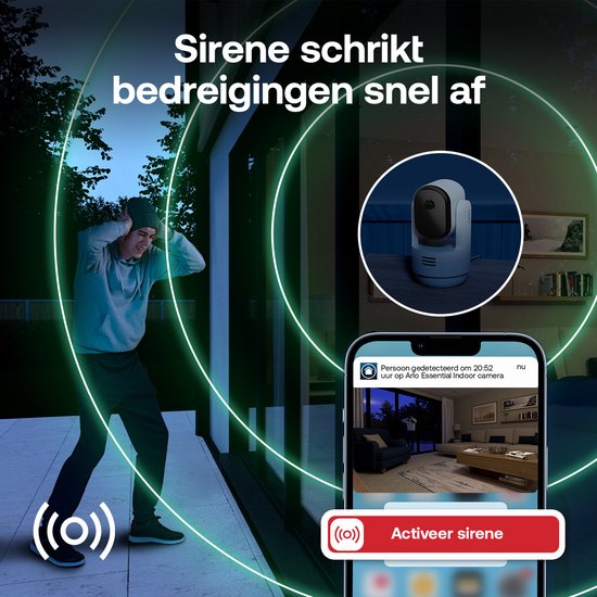 Arlo Essential3 2K PTZ beveiligingscamera voor binnen - 2 IP-Camera's van Arlo — afbeelding 4