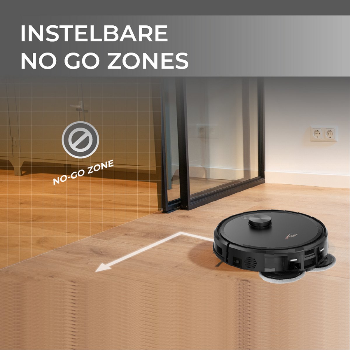 Zoef Robot robotstofzuiger Bep 5.0 - geschikt voor dierenharen - 15.000Pa zuigkracht - met oplaadstation - robotstofzuiger huisdieren - robot vacuum - uitgebreide mapping - verschillende zuigkrachten — afbeelding 4