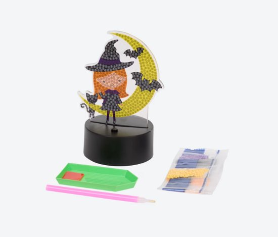 Kids Kingdom Halloween Nachtlamp – Diamond Painting Set – LED Lampje